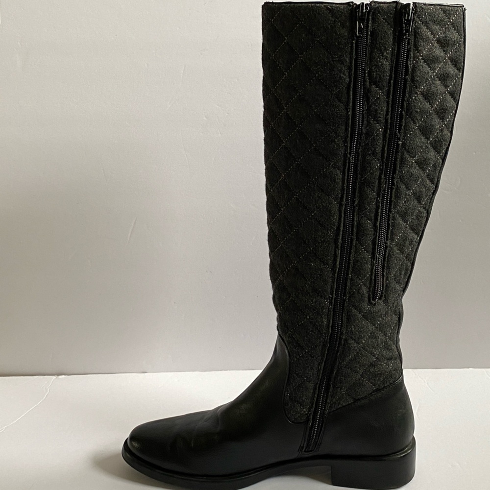 AEROSOLES Black Quilted Heeled Boots Women’s 8M - Picture 8 of 11